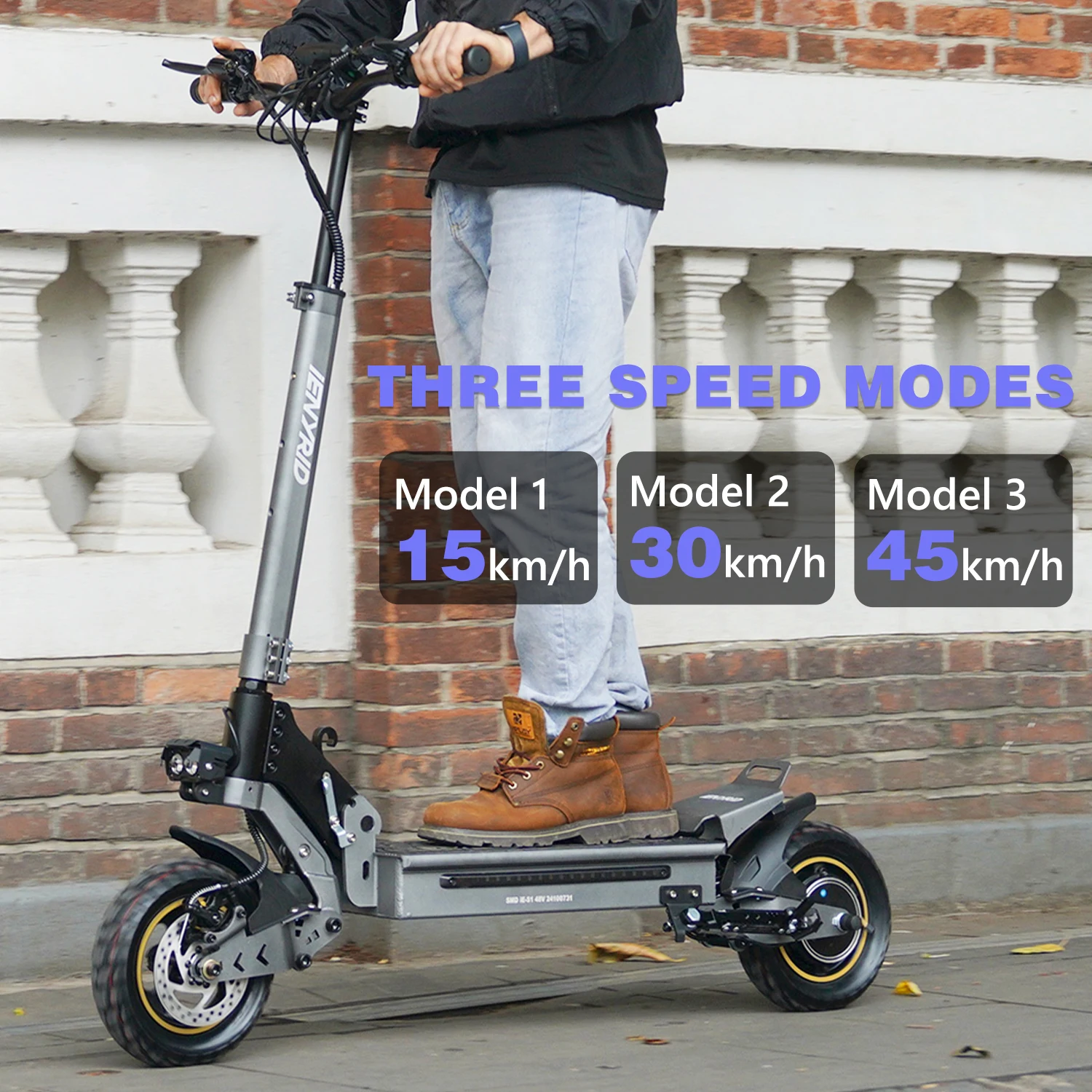 Wholesale 48V 15Ah iENYRID S1 High-Speed Off-Road Electric Scooter for Adults EU/UK/USA Warehouse Dropshipping
