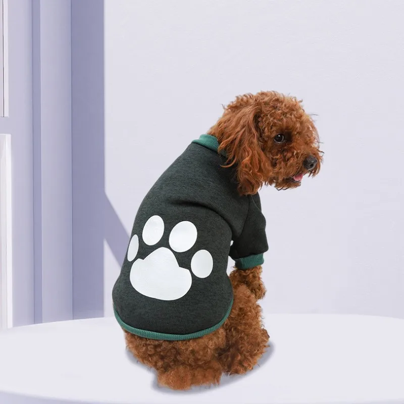 Hot Sale Pet Dog Clothes Winter Polyester Knitted Fleece Sweatshirt For Small Medium Dogs Cats