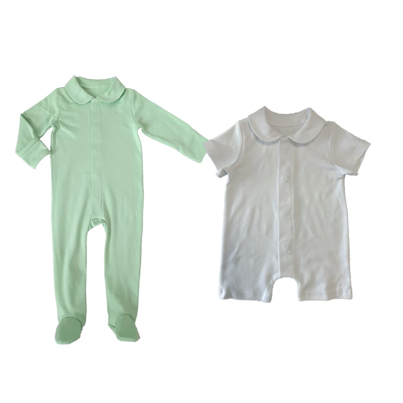 Custom Magnetic Baby Cotton Clothing Convertible Hands Baby Rompers Long Sleeve Magnetic Baby Clothes New Born Girl Rompers