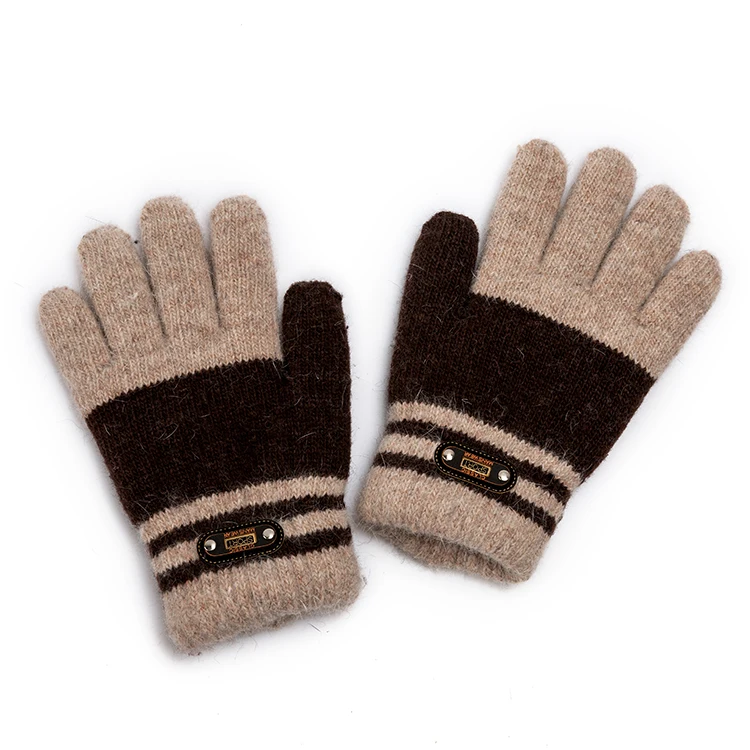 New style multiple gloves winter knitted custom logo knitted gloves pigmented