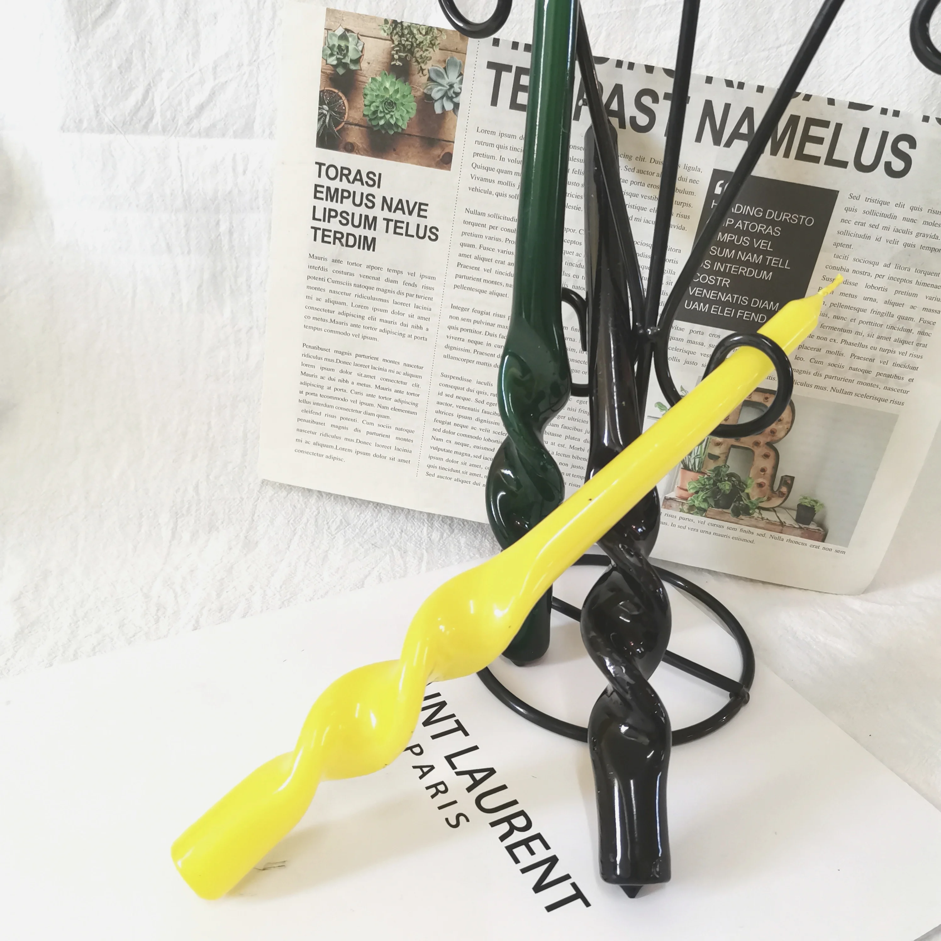 Оптовая продажа парафиновая восковая свеча 50 г 24 5 см