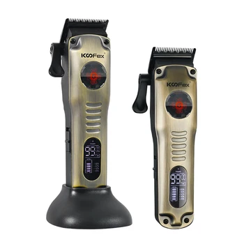 KooFex Salon Pro Use LCD Display 10000RPM High Speed Magnetic Vector Motor Barber Clipper