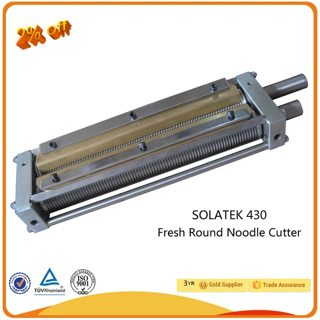 SUS304 Corrosion Resistant Knurling Surface Shaved Noodle Roller Cutter of Pasta Maker