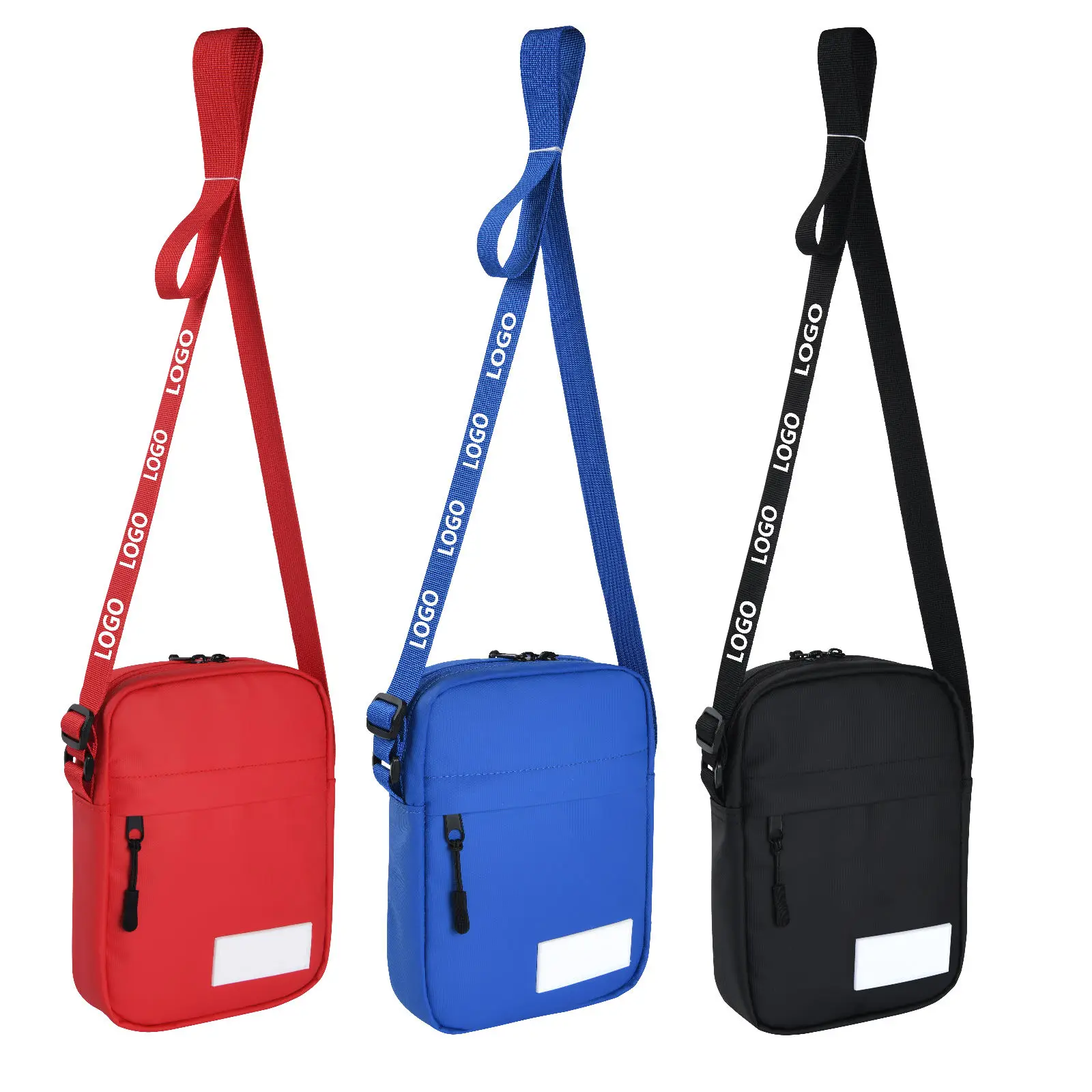 Custom Design Men Luxury Genuine Nylon Messenger Bag for Mens Crossbody Shoulder Cross Bag Leather Shoulder Bag Men