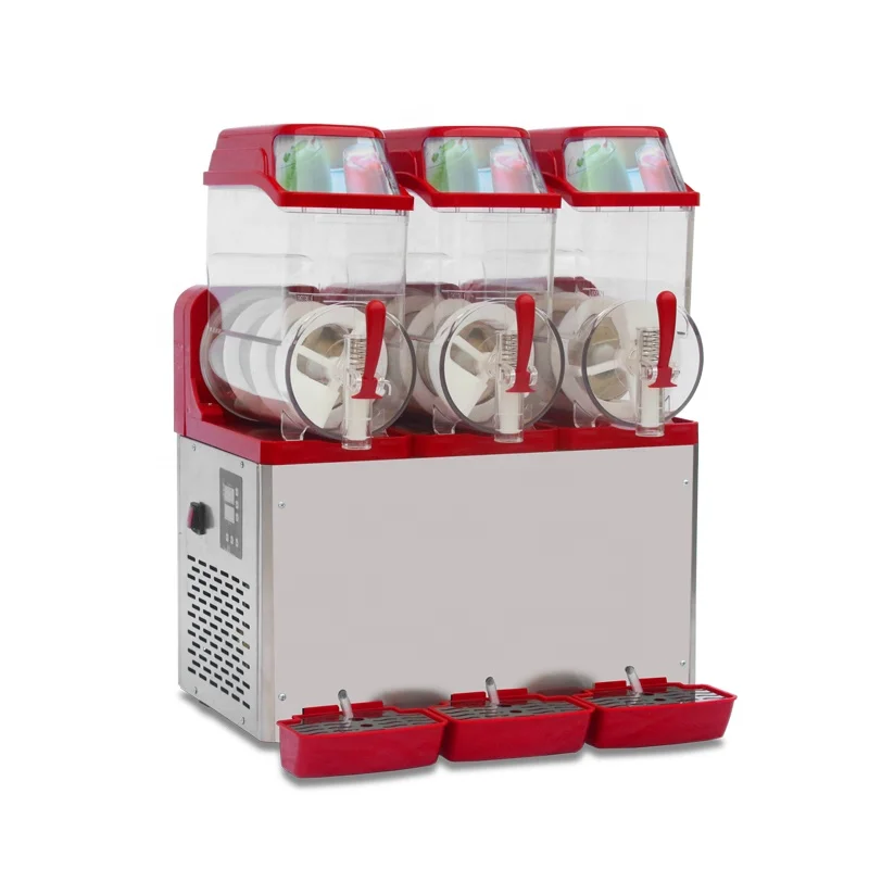 Frozen Drink Machine Blender Mix Soft Slushy Frozen Drink 3tank Slushee Commercial Ice Slush Machine for Sale