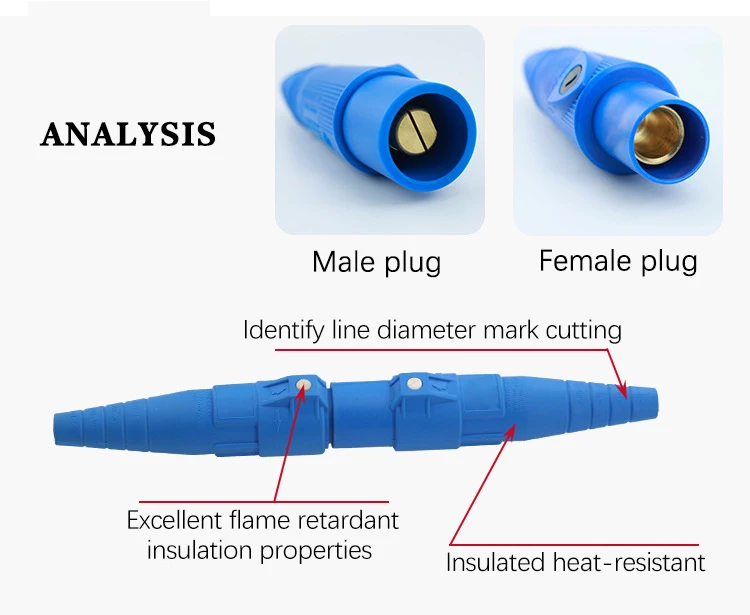 400a Camlock Male Electric Power Connectors For Extension Cables Stage