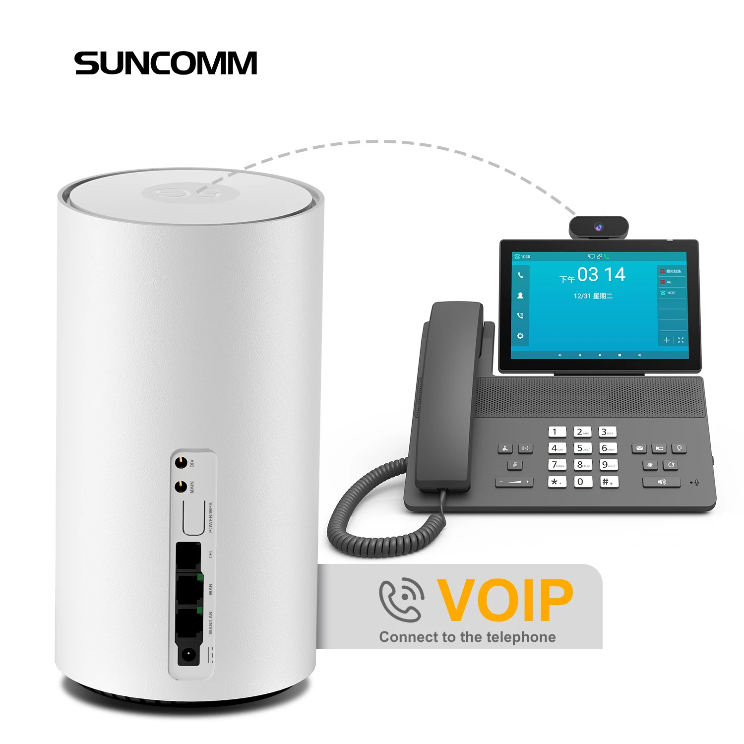 Customization SDX65 5G CPE Router TS9 RJ11 VOIP Port WiFi6 Dual Band 5G SA NSA AX3000 WPS 5G Sim Cpe Router