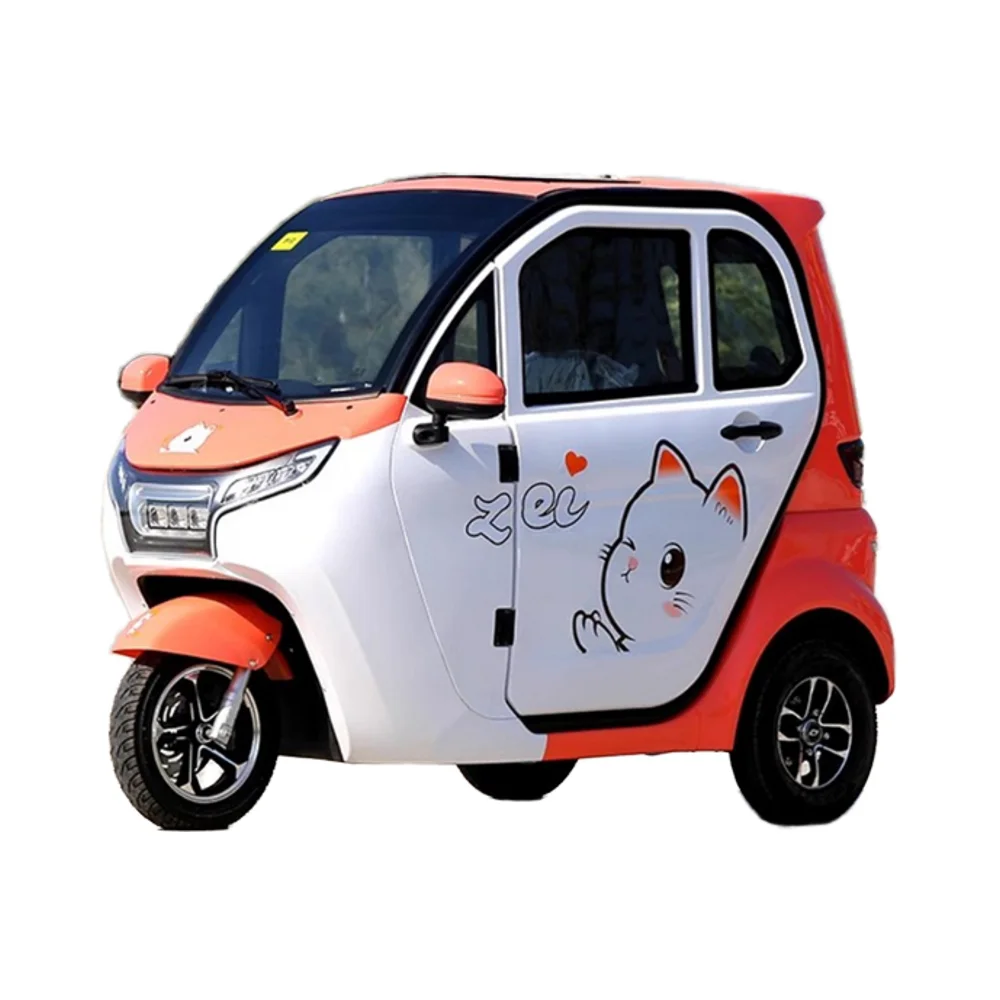 中国エバーブライト1200W EEC認証済み三輪電動60V密閉型キャビン