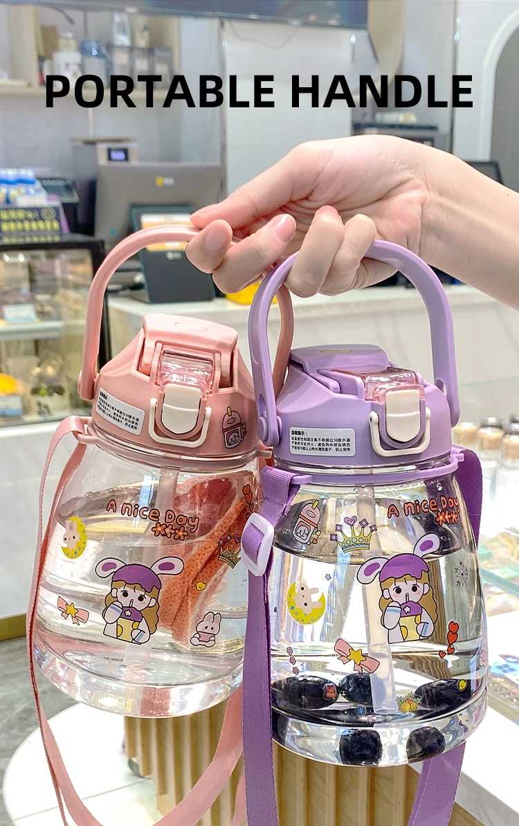Wholesale Unique Products Cute 1300ml Cartoon Kawaii Water Cup For