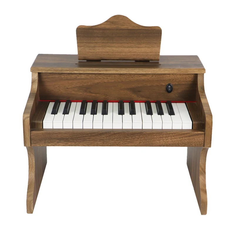 KERID Factory Custom Kid Wooden Digital Mini Toy Piano Keyboard 25Keys Musical Instruments Cute Portable Upright Electric Piano