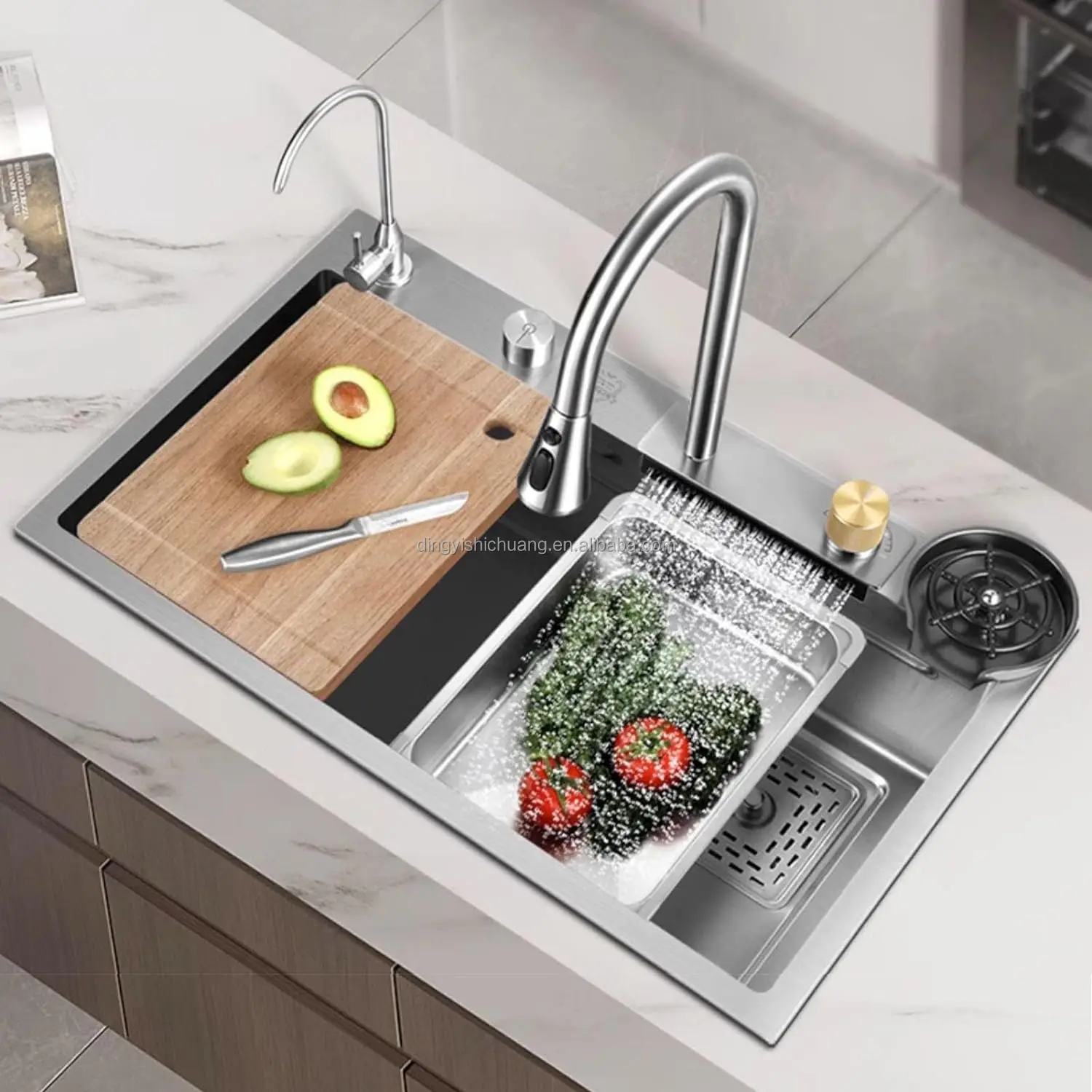 Stainless Steel Kitchen Sink With Nano Coating Buy Kitchen Crusher