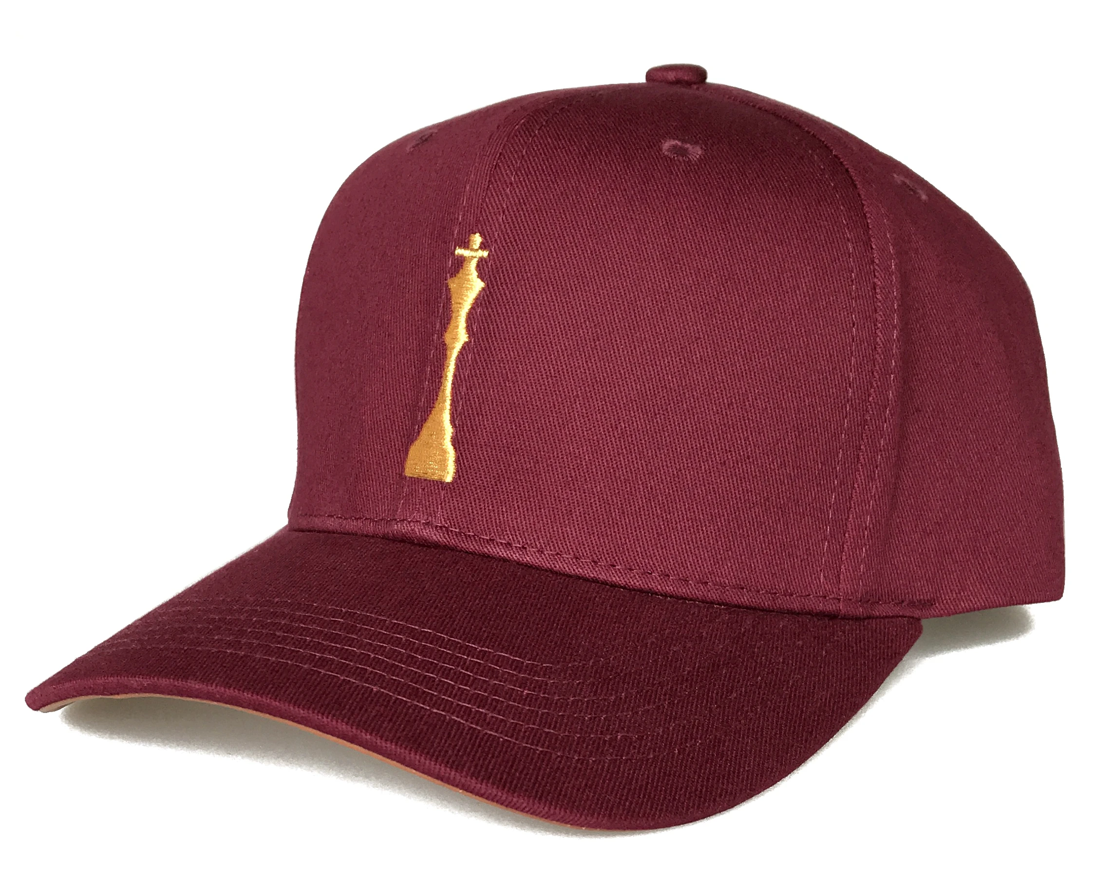 custom design burgundy maroon colour 6 panel 3d logo sport snap