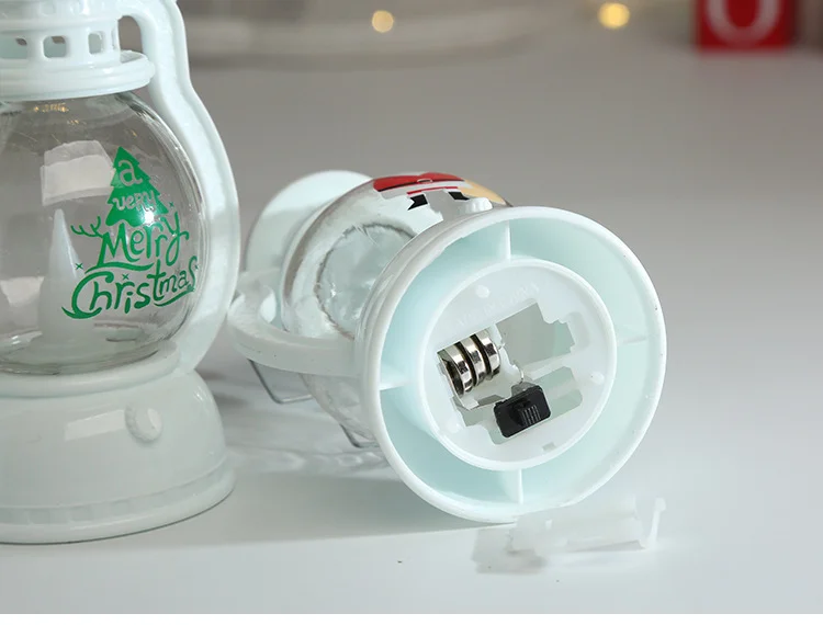 Christmas decoration lantern hand-held Santa Claus night lantern LED small lamp plastic lantern