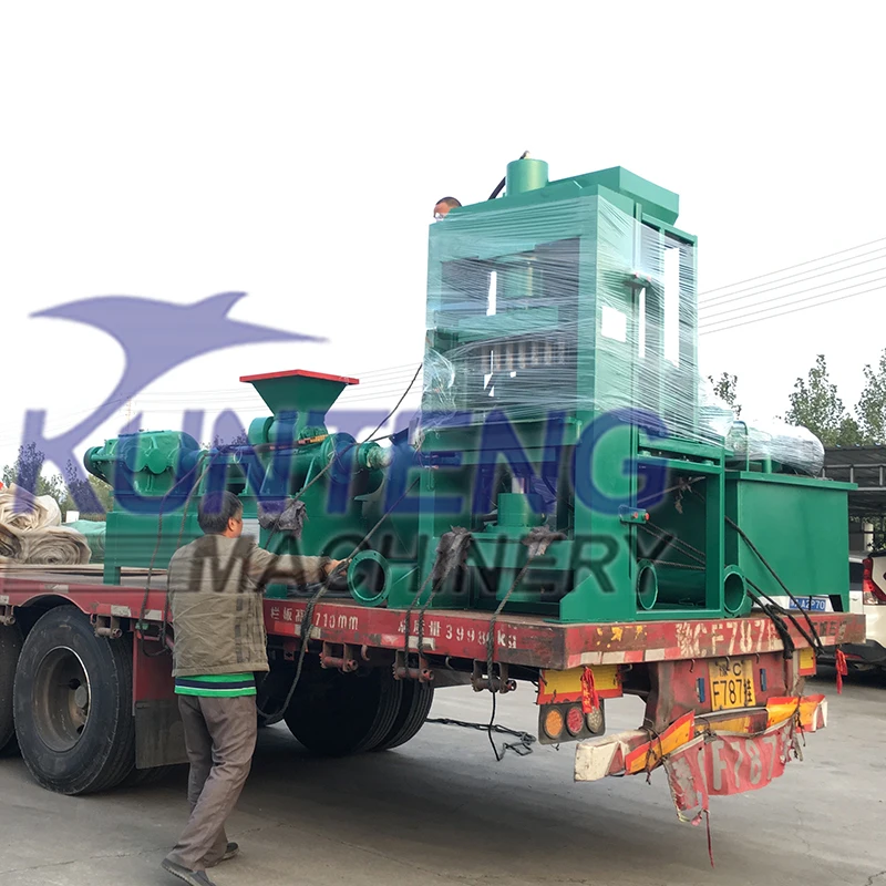 Automatische Bambus kohle briketts Brikett herstellungs maschine Kohle  druckform maschine zur Herstellung von Kohlenstoff briketts Indien