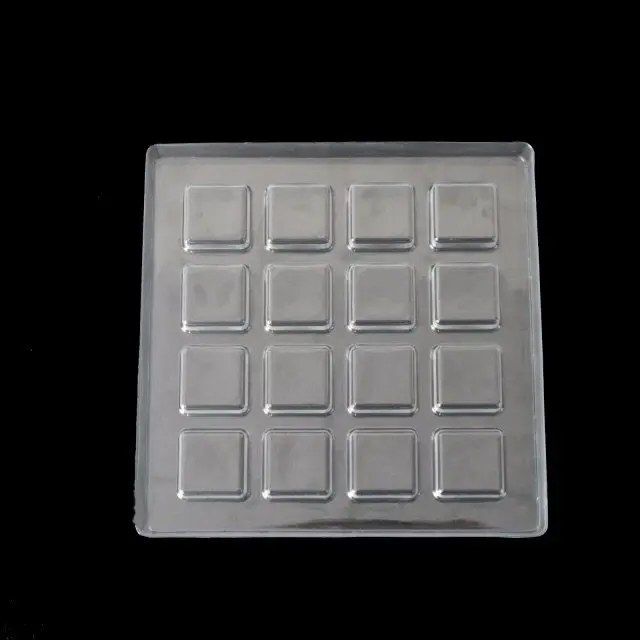 Custom PET clear Plastic Inserts for Food Dessert Chocolate Packaging Blister Box