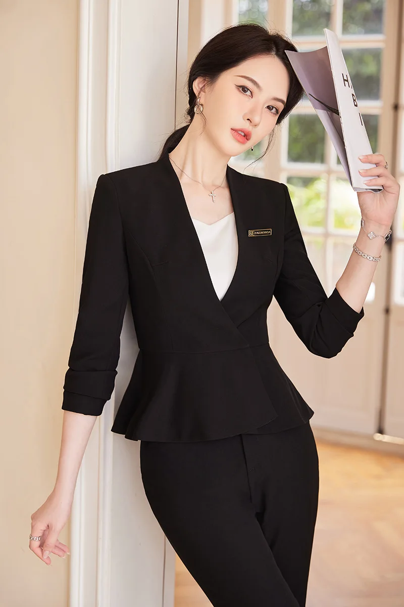 Wholesale Women's Sky Blue 2-piece Suit Formal Business Office Lady ...