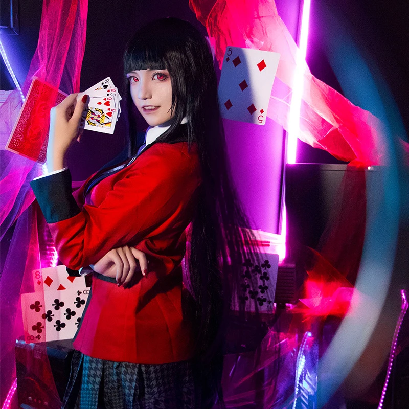 Kakegurui Yumeko Jabami Cos School Girls Uniform Women Cosplay Costumes ...