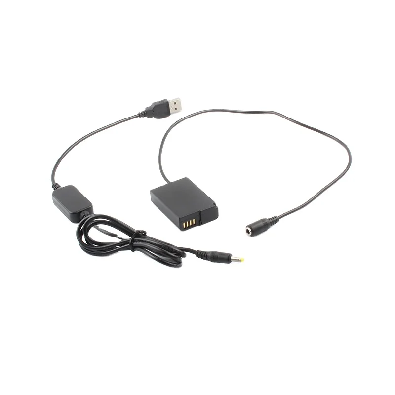 USB Cable to DMW-DCC9 dummy battery Power Supply Connector for DMC GX1 GF2 G3 G3K G3R Cameras