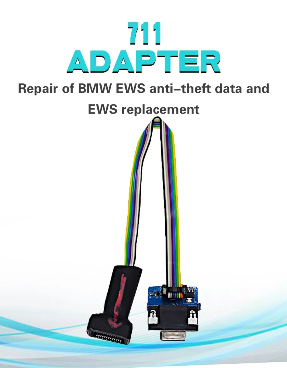 711 Adapter Car Key Programmer and EWS Reader 1-Year Warranty BMW Anti-theft Date Repair and EWS Replace Tool