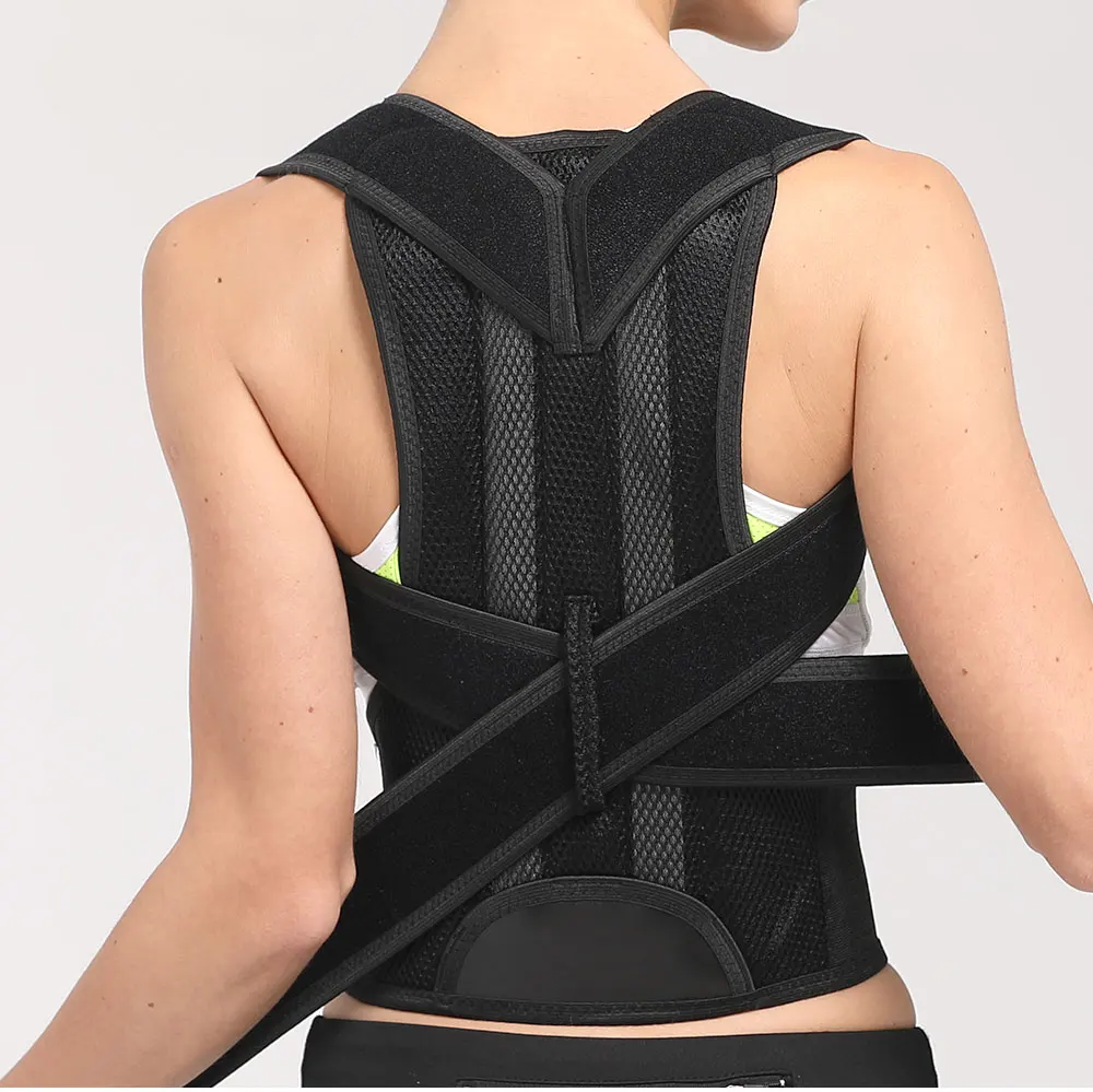 Hot Selling Back Brace Support with Armpit Pads Adjustable Posture Corrector Posture Correction Belt  for Women Man