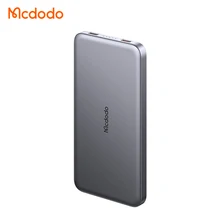 Mcdodo 378 Metal Power Bank 10000mAh Ultra-Thin Dual USB-C 20W Safe Protection Mini Ultra Slim Thin Type C Portable Power Bank