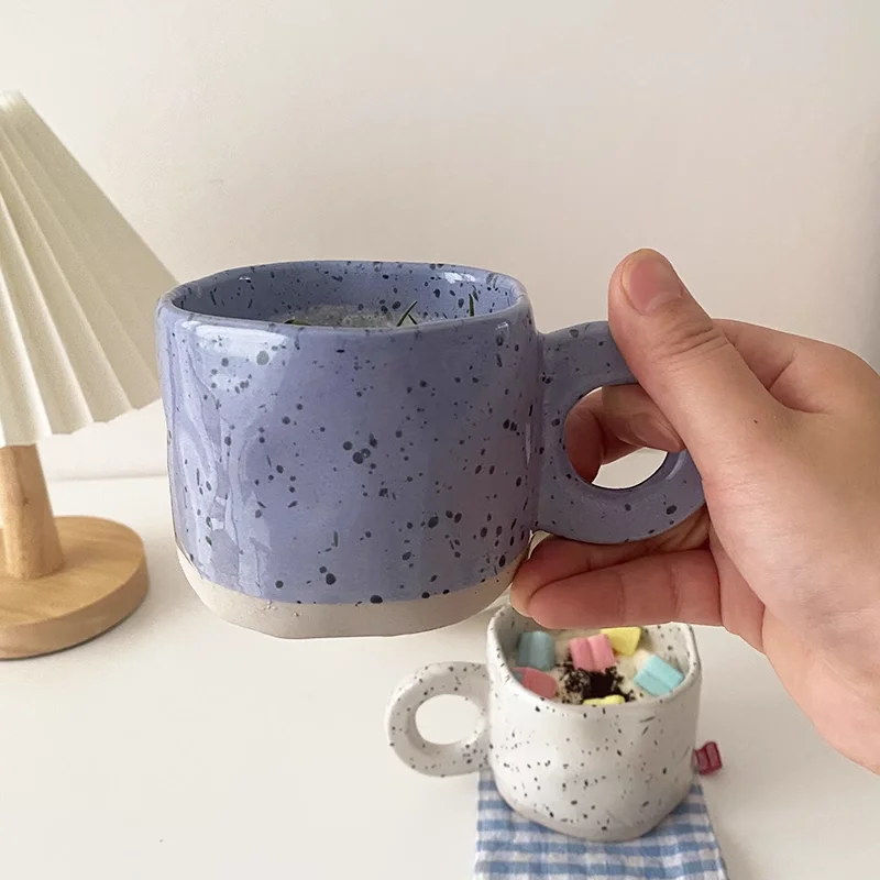Factory Wholesale Coffee Mug Stoneware Coffee Mugs 10 oz Ceramic Handmade Coffee Cups with Handle for Latte details