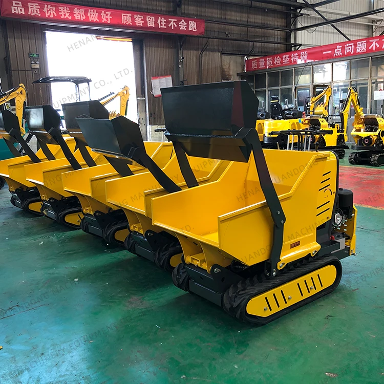 Hydraulic EPA Gasoline Engine Powered Crawler Mini Tracked Dumper 500KG ...