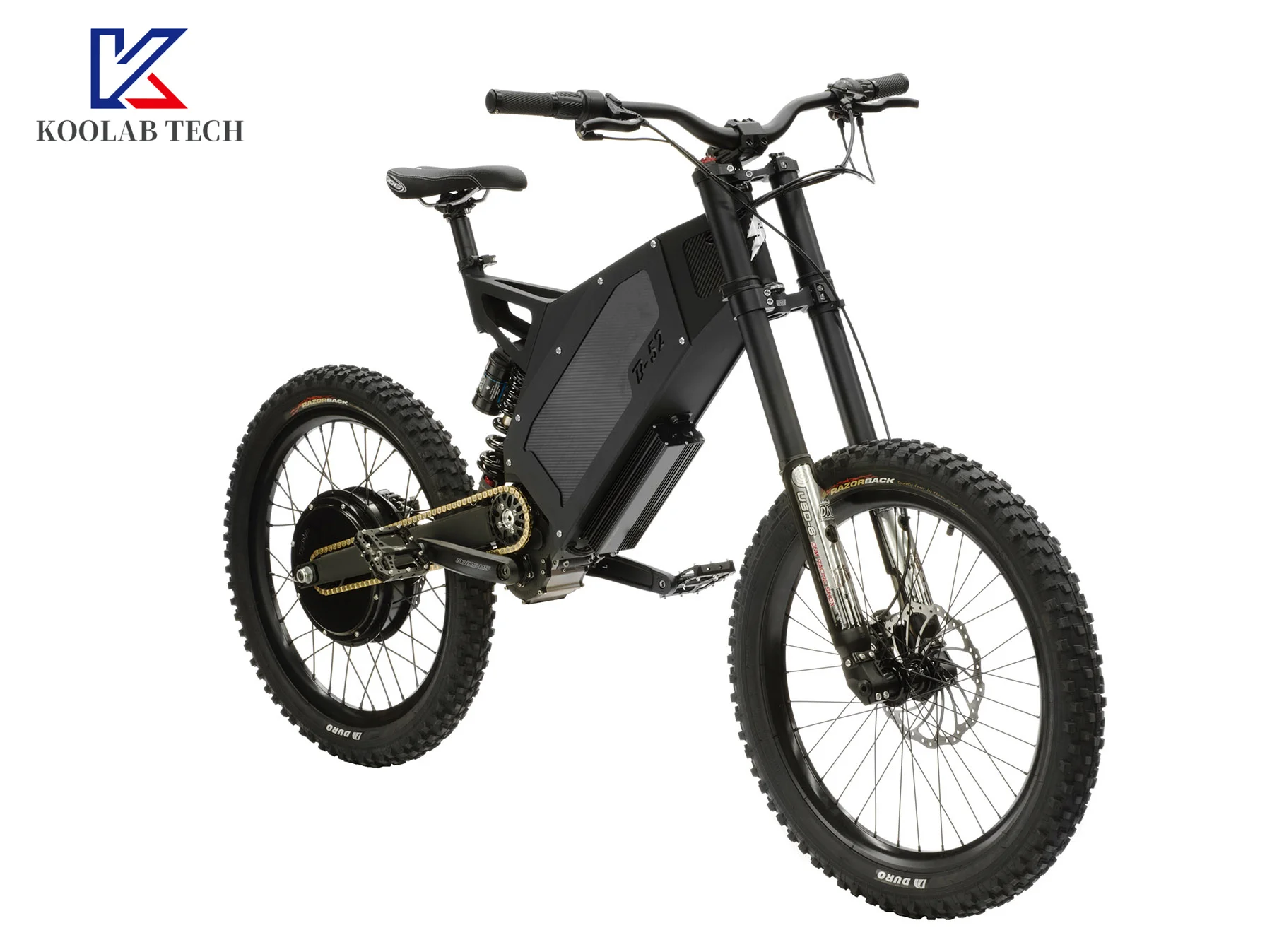 Koolab Tech 高速電動自転車 3000W 72V バッテリー内蔵 75km/h
