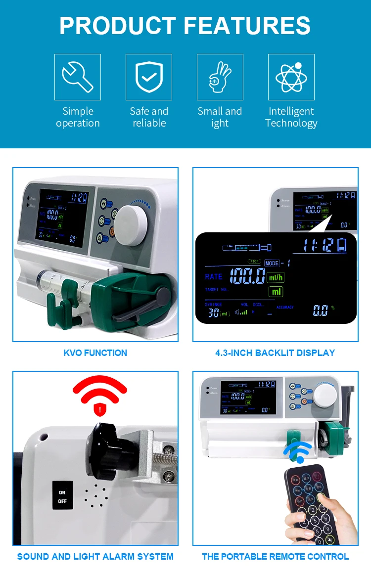 Medical Remote Control Pet VET Veterinary Animal Clinic Hospital ICU Infusion Blood Syringe Pump
