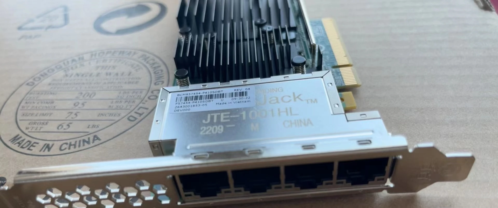 05C61N Broadcom 57454 Quad Port 10gbe Base-T Adapter OCP NIC 3.0