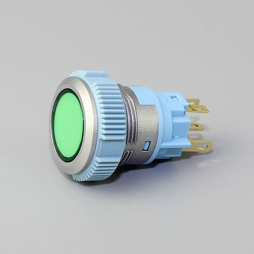 Durable IP67 19mm Push Button Switch Stainless Steel Waterproof Push Button Switch with LED 5A 12V for Marine Car