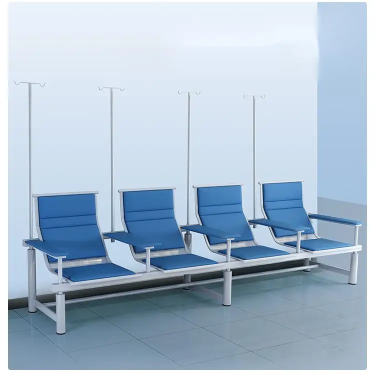 NEWOUYA Half Lying Infusion Portable Hospital Recliner Chair Bed, Hospital Equipment Height Adjustable