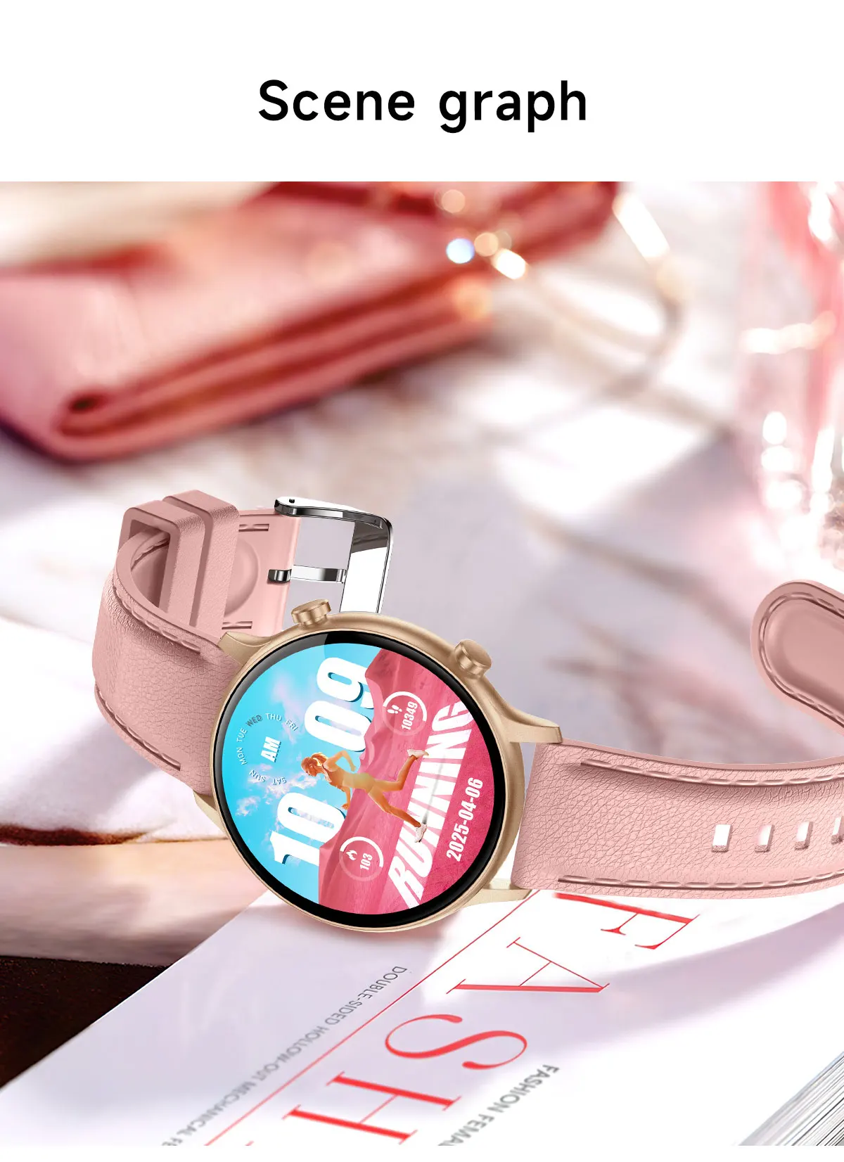 product womens waterproof fitness tracker smart watches for bt call answering pedometer heart rate monitor for android iphone-2