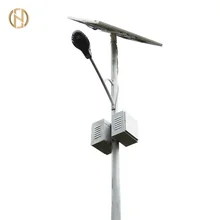 FUTAO Hot Dip Galvanized Street Light Pole Solar Street Light Pole with integration of multiple functions