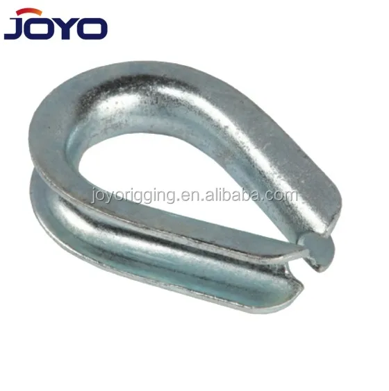 Hot Dip Galvanized DIN3091 Heavy Duty Solid Ductile Iron Casting Wire Rope Thimble