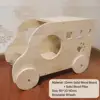 Modello di letto per gatti (tavola in legno massello da 15 mm + pilastro in legno massello)