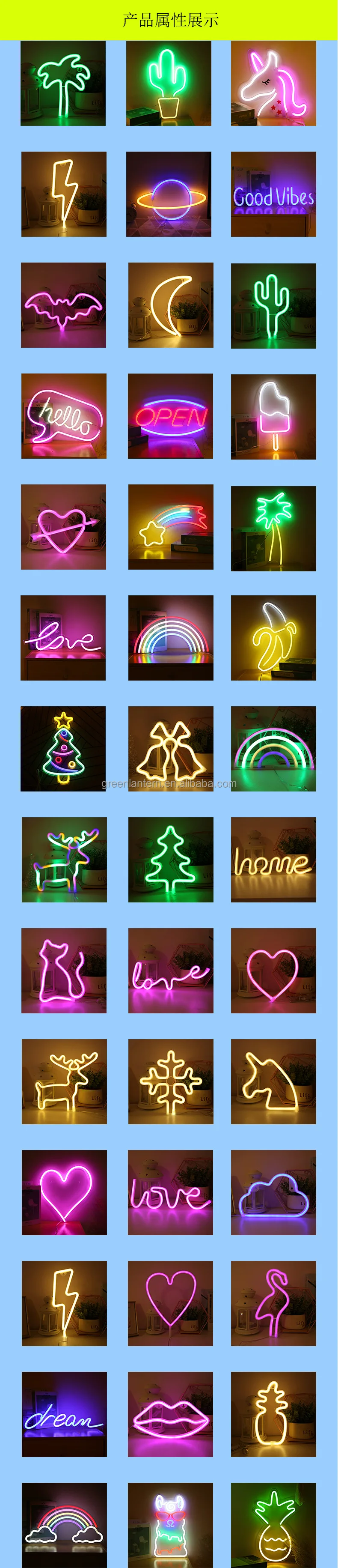 Alieno Insegne al Neon,LED Alieno Neon USB o Alimentato a Batteria Alieno Neon Sign LED Alieno Neon Signs Adatto Per la Decorazione Festiva Del Bar Per Feste in Camera