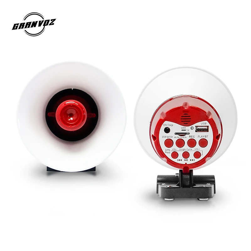 15W Portable Power Rechargeable Megaphone for Car Truck Speaker