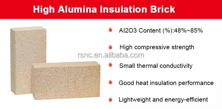 Chemicals Inorganic Chemicals Non-Metallic Products Refractory High Temperature Alumina Thermal Insulation Bricks Ladrillos Refractarios Aluminum Refractory Bricks For Iron Melting Furnaces 0