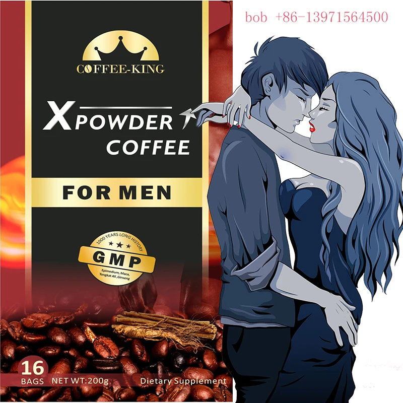 Private Label Max Man Power Maca Energy Coffee Tongkat ali Herbal Instant Maca Coffee for Men XPOWER Coffee
