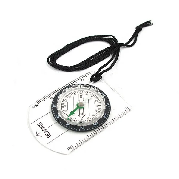 High precision drawing, survival in the wilderness, waterproof north arrow, multi-function map ranging scale compass