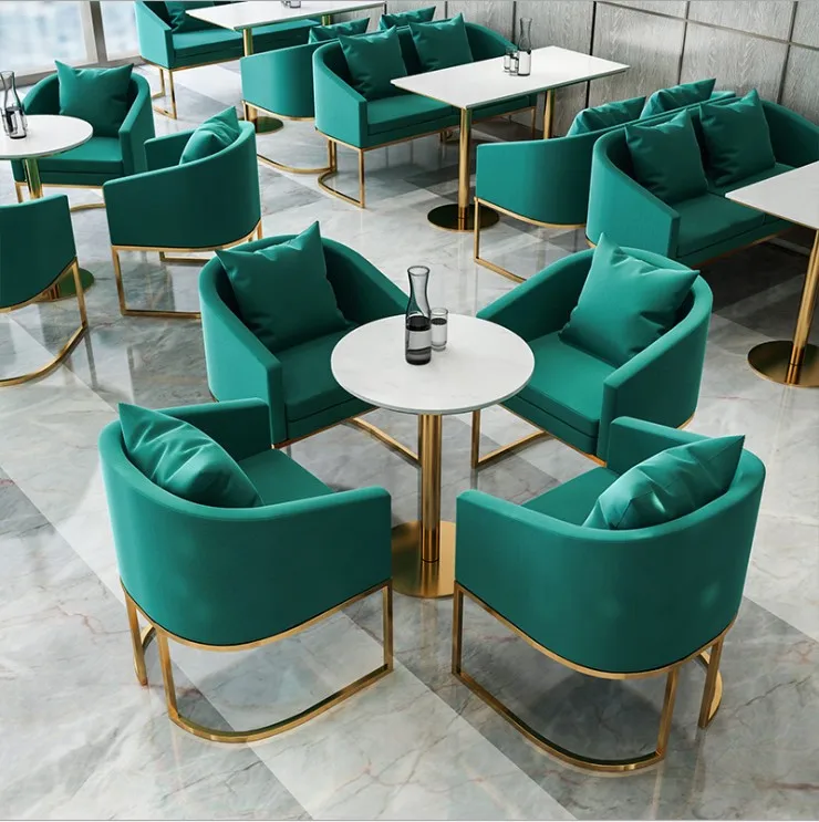 Modern Interior Restaurant Design Metal Furniture Dining Cafe