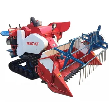 China supplier small mini agricultural machine walking tractor harvester soybean wheat paddy rice combine harvester for sale