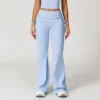 Sky Grey Blue bell-bottoms