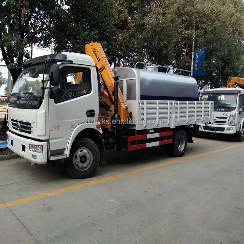 Foton 4x2 Rhd 8t Truck Mounted Crane With Dump Box Tipper Truck With