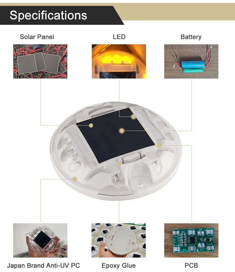 solar powered led street road reflector led flashing light plastic solar road stud