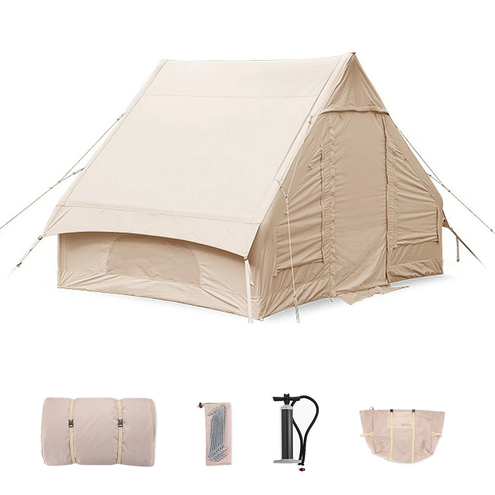 Cama Inflável Infantil QPAU Com Barraca - Para Viagens E Brincadeiras