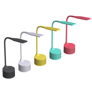 Multifunctional LED Table Lamp, Flexible Speaker Lamp with USB Port for Mobile Charge, Three Mode Light Lamp with Dimmer Light