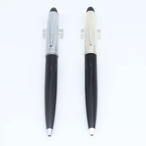 High Quality Luxury Promotion Business Gift Sliver Metal Ball Pen with  Custom logo Office Supplies Novelty Twist Metal Ball Pen