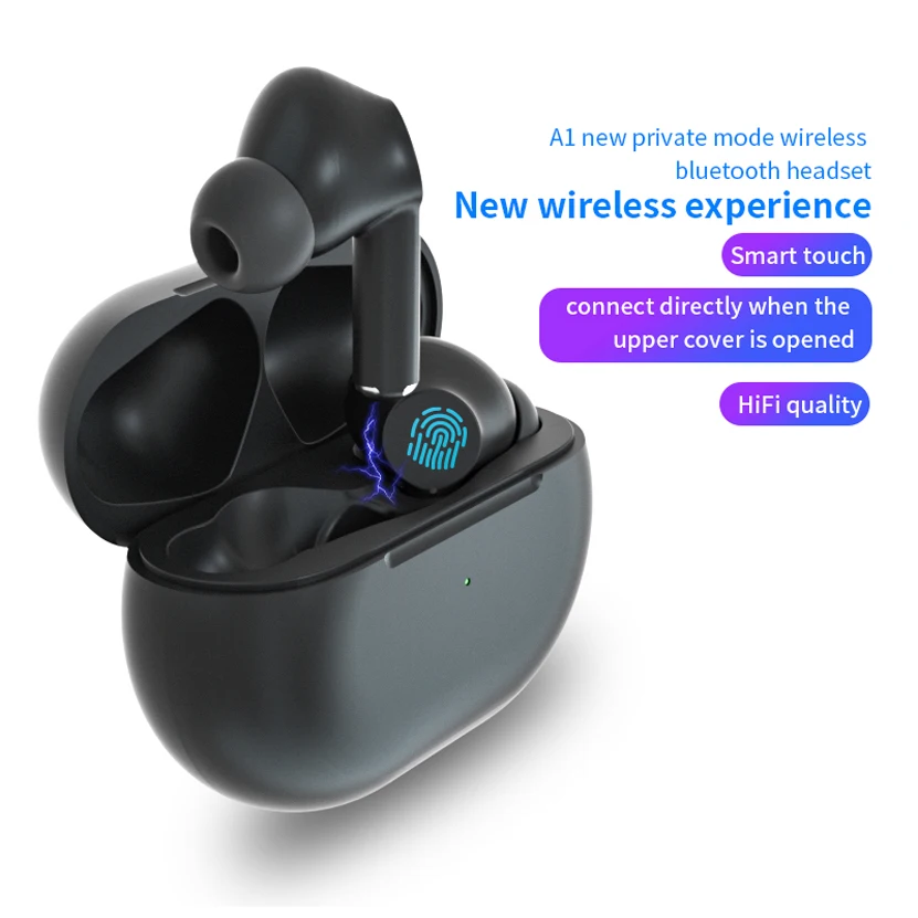 A1 TWS True Wireless Bluetooth Mini Bass Earphone Bluetooth Headset Sports Earbuds Charging Box Stereo Auricular